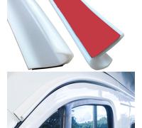 Gouttière en forme de J, adhésive, en PVC, de couleur blanche, longueur 6 mètres