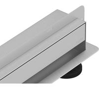 Gouttière murale plate 2en1 murale 70 cm chrome (1030070)