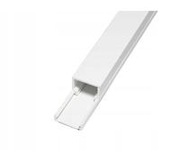Gouttière perforée pour câble avec couvercle, canalisation en PVC pour câble, résistante aux UV, longueur 2 m (Blanc, 60x40)