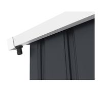 Habitat et Jardin Gouttière pour abri de jardin et garage – Métal – 13 à 18,5 m² – Gris