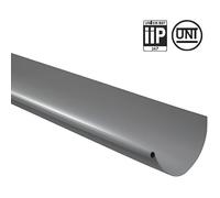 Gouttière PVC 16 demi-ronde - First Plast - gris