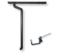Gouttière - Tuyau de descente - PVC - Anthracite - Ensemble jusqu'à 350 cm