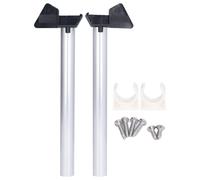 Gouttières pour serre, couleur argent, kit de drainage des eaux de pluie, 2 pièces