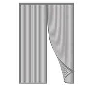 GOUTUI Moustiquaire sur Mesure AimantéE, 150x210cm Insect Protection No Gap Porte Moustiquaire sans Outil Installation Facile pour Salon, Fenêtre de Balcon, Porte Cave, Gris A