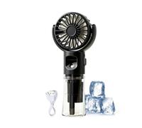 GOUYENG Mini Ventilateur Portable,Mini Ventilateur Brumisateur Portable | Mini Turbo Ventilateur Portable Brumisateur,avec pulvérisation de brouillard d'eau,4 vitesses,pour Maison, Bureau, Voyage
