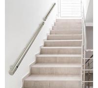 GOUZIBHD Main Courante D'escalier,Barre D'appui Antidérapante Main Courante en Acier Inoxydable,Rampe D'escalier Murale pour Jardin Mur Garage Porche,Balustrade de Sécurité(Size:80cm/31.5in)