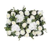 GOUZIBHD Panneaux Muraux de Fleurs Artificielles 3D Mur de Roses,60 X 40cm Panneau Mur Florale en Soie Panneau Mural Floral pour Maison Fête de Mariage,Toile de Fond Mur Fleurs(Size:1 Pcs)