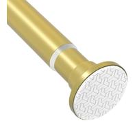 GOUZIBHD Tringle à Rideau Douche Dorée, Tringle à Rideau Réglable, Tringle Rideau Tension sans Perçage, Tringles à Rideaux Acier Inoxydable pour Salon, Tringle à Rideau Séparation(Size:90-160cm)
