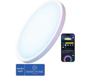 Govee 30 cm RGBWW + RGBIC Smart, plafonnier intelligent, Wi-Fi/Bluetooth, blanc, rond, 2200 K, 6500 K