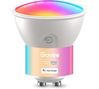Govee Ampoule Connectée WiFi, Ampoule LED GU10 RGBWW Fonctionne avec Matter, Alexa et Google Home, Lampe GU10 Intelligente 400LM Dimmable, 16 Millions de Couleurs, Synchronisation de Musique, 1 Pack