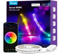Govee Bande LED intelligente RGBIC avec Alexa - 5 m | Compatible avec Google Assistant, application intelligente avec synchronisation de musique, contrôle de segment DIY