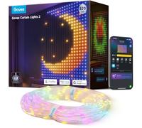 Govee Curtain Lights, Rideau LED Intelligent avec GIF DIY, 520 LEDs RGBIC Décoration Dynamique Intelligente, IP65 Max Etanche, Compatible avec Alexa, Décoration de Noël (1,5 x 2 m)