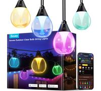 Govee Guirlande Lumineuse d'Extérieur 15m, RGBWIC Intensité Variable, IP67 | Effets lumineux IA, 111 Modes Scène, Compatible avec Alexa, Google Assistant & Matter, Durée de vie LED 25 000 h, Terrasse