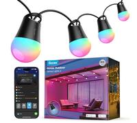 Govee Guirlande Lumineuse d'Extérieur Intelligente 2, 30M RGBICW Led Jardin | IP65, 100lm par Lumière, 47 Modes Scène et 16 Millions de Couleurs, Fonctionne avec APP Alexa