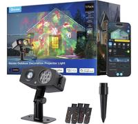 Govee H7071, Spot intelligent, Wi-Fi/Bluetooth, Noir, LED, Cour, Ralliage, Façade, Cour avant, Terrasse, IP67