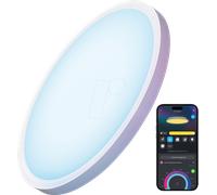 Govee 30 cm RGBWW + RGBIC Smart, plafonnier intelligent, Wi-Fi/Bluetooth, blanc, rond, 2200 K, 6500 K