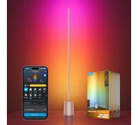 Govee Lampadaire 3 Lite RGBICWW, 1400lm Lampadaire sur Pied Salon 152cm | 2700-6500K,105+ Scènes, 12 Modes Musicaux, IA 2.0 Amélioré, DIY, Compatible avec Alexa Matter, Argent Lampe LED sur Pied