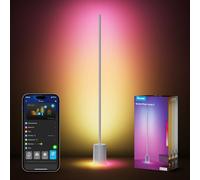 Govee Lampadaire LED RGBIC, Lampe sur Pied Salon Compatible avec Alexa et Matter, 152cm Lampadaire Dimmable 1725lm avec Télécommande, Sync de Musique, 82 Modes Scène, Lampe de Chambre et Bureau, Gris