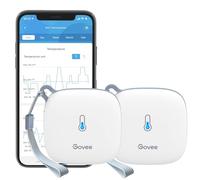 Govee Lot de 2 thermomètres et hygromètres Wi-Fi d'intérieur avec notification d'application et stockage de données, convient pour serre, cave à vin