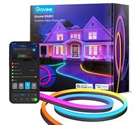 Govee Neon LED Strip Extérieur 10M, RGBIC Ruban LED, Contrôle APP, IP67 | 16M Couleurs DIY, 64+ Modes de Scènes, Synchro Musique, Alexa&Google Assistant, Install. Facile, Jardin/Cour/Murs/Allée