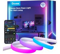 Govee Neon Ruban LED pour Plinthe, 5M Bande LED pour Lignes et Coins Muraux | Compatible avec Matter/Alexa/Google Assistant,Music Sync,Découpable,Neon Lampe pour Salon,Chambre à Coucher,Lumière douce
