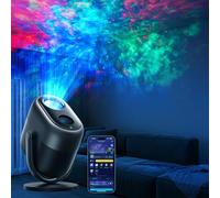 Govee Projecteur Ciel Etoilé Nébuleuse LED, RGBW 7-Zone Contrôle Veilleuse | Compatible avec Alexa, 50+ Scènes, Minuterie et 18 Bruit Blanc, Pour Salon et Chambre d'Enfant, Adaptateur Inclus