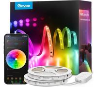 Govee RGBIC Ruban LED 30M, Bande WiFi Bluetooth Connectée, Synchro Musique | Contrôle Segmenté Multicolore, Sélection Intelligente des Couleurs via APP, Rythme de Musique Actif, Pour Fête et Maison