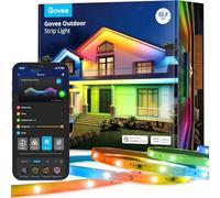 Govee Ruban LED 10M Extérieur IP65 Étanche, Bande RGBIC Multicolore | APP Contrôle, Luminaires Extérieur pour Avant-Toit Balcon Jardin Piscine