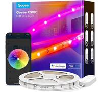 Govee Ruban LED RGBIC, Ruban LED 5m, WiFi Bande Compatible avec Alexa et Google Assistant, Contrôle App, DIY, Sync Musique, Lumières à Changement de Couleur pour Chambre, TV, Intérieur