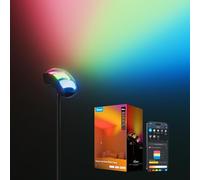 Govee Torchiere Lampadaire LED, RGBWWIC Lampe sur Pied à 3 Zones 170cm | 77 Scènes, Sync Musicale, Compatible avec Alexa Matter, Lampadaire Noir pour Salon, Chambre à Coucher, Eclairage de Plafond