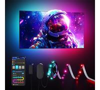 Govee TV LED Backlight, 2.4M RGBIC Backlight pour TV 40-50 Pouces, Bande LED Intelligente avec Commande Bluetooth et Wi-Fi, Fonctionne avec Alexa et Google Assistant, Synchronisation de la Musique