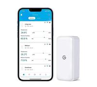 GoveeLife Hygromètre Thermomètre Intérieur Capteurs 1 Pack | Mini Bluetooth Température et Humidité Mesureur avec Notification App et Stockage de Données, Convient pour Serre, Cave à Vin