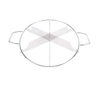 GOWENIC 13,8 Cm - en Acier Inoxydable avec côté (6 Grid) | Portionnement de dessert sans effort, trancheuse à gâteau ronde, séparateur de coin à pizza, poignées faciles à saisir,