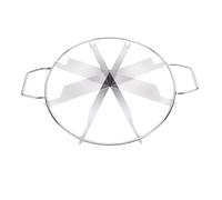 GOWENIC 13,8 Cm - en Acier Inoxydable avec côté (8 Grille) | Portionnement de dessert sans effort, trancheuse à gâteau ronde, séparateur de coin à pizza, poignées faciles à saisir,