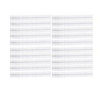 GOWENIC 30 Anneaux Reliure Plastique Dos 20 Paquets pour Carnets (WHITE) | Longueur découpable de 11 pouces, plastique Durable Flexible, pages rabattables à 360 degrés, bureau d\'album Photo Scrapbook