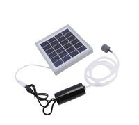 GOWENIC Aérateur Solaire Portable pour Aquarium 10 W |Oxygénateur d'étang à Faible Bruit avec Interface USB pour une Utilisation en Extérieur (GREY)
