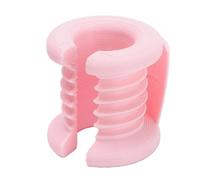 GOWENIC Anneau de Guidage de Fil Réglable, Outil de Contrôle de Tension de Crochet Multi-fentes Antidérapant pour les Artisans Débutants, Protège-doigts Rose pour le Crochet, Conception Compacte et