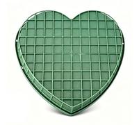 GOWENIC Blocs de Mousse Florale en Forme de Cœur avec Ventouse - Plateau à Grille Absorbante 30 X 30 Cm pour Décoration de Voiture de Mariage, Grand Support de Fleurs DIY avec Base Sous Vide