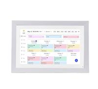 GOWENIC Calendrier Numérique, Planificateur Mural à écran Tactile HD 1080P de 17 Pouces avec 32 Go de Stockage, Contrôle de L'application, Synchronisation de, pour le Tableau des Tâches (Prise UE)