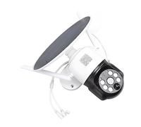 GOWENIC Caméra de sécurité Solaire Extérieure, Vision Nocturne 4G 360° PTZ | Caméra de sécurité Solaire D'extérieur sans Fil, Polychrome, Interphone Bidirectionnel à Détection Humaine AI, pour la Maison