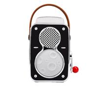 GOWENIC Caméra Rétro Enceinte Bluetooth Projecteur Lunaire Bruit Blanc | Décor de bureau ambiant, lecteur de musique sans fil, Machine sonore apaisante, veilleuse chaude, Rechargeable