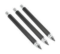 GOWENIC Crayon de Charpentier Graphite Automatique 3 Pièces |Kit de Marqueurs pour Outils de Traçage, 5.6mm, pour le Travail du Bois, avec Taille-Crayon, de Poche à Prise Confortable pour le Bureau