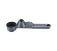 GOWENIC Cuillère à café de 2 Cuillères à Soupe avec Entonnoir, Cuillère à Mesurer Coulissante pour Capsules Réutilisables, Outil de Contrôle des Portions de café Moulu pour Machines à Expresso (GRAY)