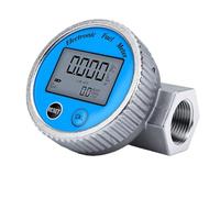 GOWENIC Débitmètre de de 3/4 Pouces 1-13,2 GPM Débitmètre de Carburant Numérique NPT en Ligne étanche à l'eau avec Protection EMI en Alliage d'aluminium, écran LCD Arrêt Automatique
