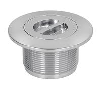 GOWENIC Drain de Piscine Robuste en Acier Inoxydable |Port d'aspiration de Sortie d'entrée 'Eau à Filetage de 2 Pouces pour Source Chaude de Spa, Accessoire de Remplacement