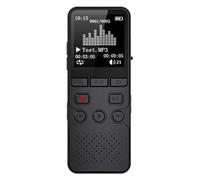 GOWENIC Enregistreur Vocal Numérique avec écran TFT de 1,4 Pouces, Enregistreur Audio à Double Microphone, Enregistrement à Une Touche, Prend en Charge WAV/MP3, pour Conférences, (16G)