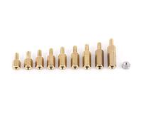 GOWENIC Ensemble Assorti de 360 Entretoises en Laiton M2.5, Entretoises Hexagonales Mâles et Femelles avec écrous en Acier Inoxydable pour Carte Mère PCB, en Boîte