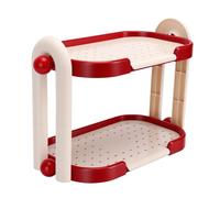 GOWENIC Étagère de Bureau Porte-gobelet, Organisateur de Salle de Bain Moderne, Support de Rangement Multifonctionnel pour Comptoir de Cuisine, Support d'assaisonnement de Cosmétiques avec Drainage