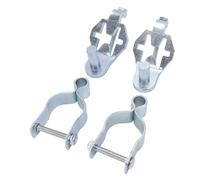 GOWENIC Goupilles de Charnière de Porte en T en Acier, Robustes, 1-5/8 Pouces | Kit de Charnière de Poteau en T de 47MM pour Clôture à Maillons de Chaîne, Ferme, Jardin, Arrière-cour, 2 Paires