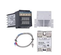 GOWENIC Kit de Régulateur de Température PID 0-400C pour Four (40A) | Régulateur de Thermostat numérique avec sonde K, incubateur de laboratoire, éclosion d\'œufs de reptiles, Fermentation